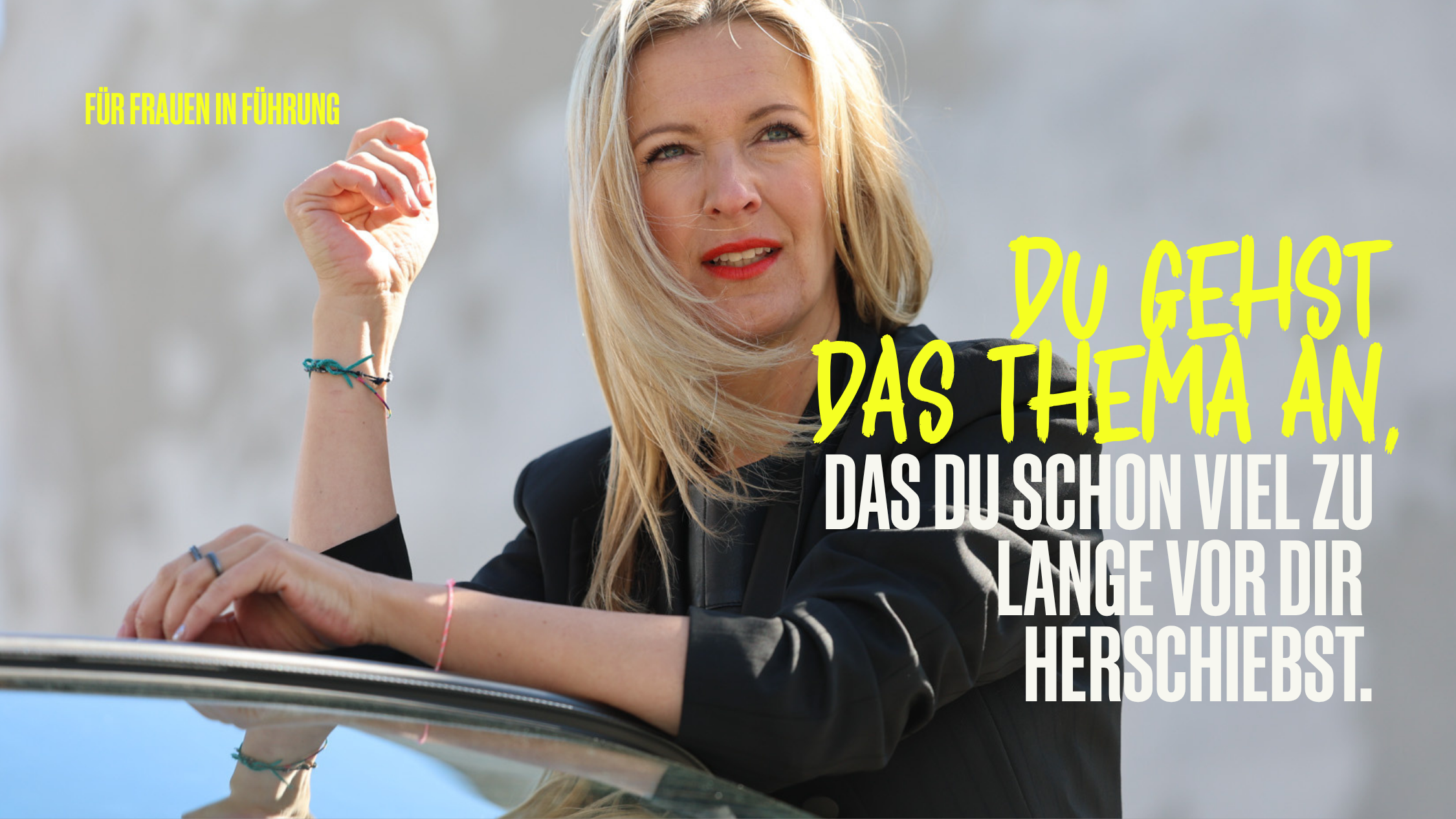 Für Frauen in Führung: Du gehst das Thema an, das du schon viel zu lange vor dir herschiebst. Katrin Juchem, Decision Sprint.